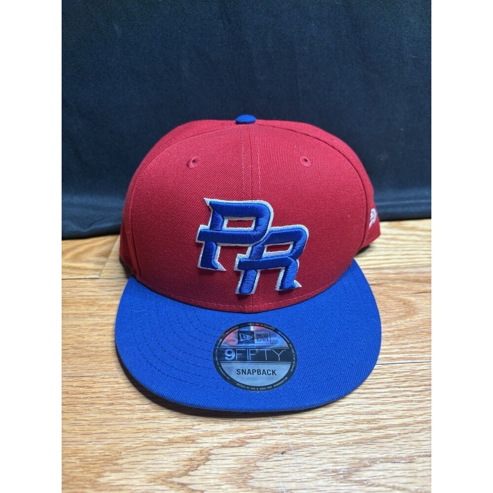 Puerto Rico New Era WBC 9FIFTY SnapBack Red Blue Adjustable Hat Cap